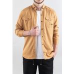 bombe Erkek Gömlek Hardal Slim Fit Dar Kalıp Erkek Kot Gömlek
