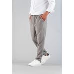 bombe Erkek Gri Pantolon Beli Lastikli Slim Fit Esnek Likralı Basic Pamuklu Jogger