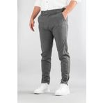bombe Erkek Koyu Gri Slim Fit Bilek Boy Esnek Likralı Kumaş Pantolon