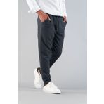 bombe Erkek Pantolon Beli Lastikli Slim Fit Esnek Likralı Basic Pamuklu Jogger Füme