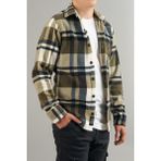 Bombe Slim Fit Erkek Polar Gömlek Mavi - XL