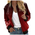 Bomber ceket, kadın, çiçekli, kısa bluz, mevsimlik ceket, gündelik, pilot ceketi, fermuarlı, dış giyim, kolej ceketi, hafif mont, sweat ceket, pilot ceketi, F-şarap, S