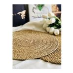 Bombidibom Mien 4 Lü Hasır Amerikan Servis Supla - 33 x 33 cm - Kahve