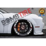 Bombtire Goodyear Motosiklet & Araç Oto Lastik Yazısı Sticker Arma 4 Adet 2.5 cm Kabartma Yazı Orijinal Ürün - 1 - Beyaz