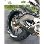 Bombtire Lastik Yazısı Michelin Orijinal Ürün 4 Adet Motorsiklet ve Araba Sticker ® - 1 - Beyaz