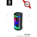Bomer Bluetooth Hoparlör - Extra Bass Rgb LED Işıklı Wireless Speaker - Şarjlı Taşınabilir Müzik Kutusu- - Siyah
