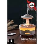 BOMER YAĞMUR DAMLASI UFO NEMLENDİRİCİ AROMA DİFÜZÖR LED IŞIKLI BUHAR MAKİNESİ (SESSİZ & ZAMANLAYICI)