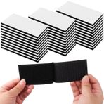 Bomtop 30 adet 50 mm × 100 mm cırt cırtlı bant, kendinden yapışkanlı cırt bant, çift taraflı cırt cırtlı bant, kendinden yapışkanlı, sabitleme, düzenleme ve saklama için cırt cırtlı bant