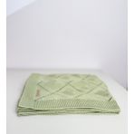 Bon Chic Baby Bebek Battaniyesi Pamuk Örgü Haki 75*90