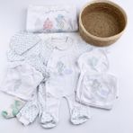 Bon Chic Baby Bebek/çocuk Sevimli Tavşan 10 Parça Hastane Çıkışı Set - 0 - 3 Ay - Beyaz