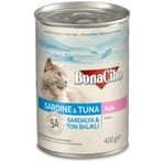 BonaCibo Ezme Sardalya ve Ton Balıklı Özel Yaş 400 gr Kedi Maması