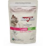 BonaCibo Jöleli Kuzu Etli 85 gr Kısırlaştırılmış Yetişkin Kedi Yaş Maması