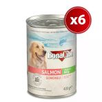 Bonacibo Somonlu Jöleli Yetişkin Köpek Maması 400 Gr X 6 Adet - Omega-3 Destekli