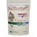 BonaCibo Soslu Ciğerli 85 gr Yetişkin Kedi Yaş Maması