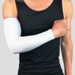 Bonanza Int 2 Adet Nefes Alabilir Uv Korumalı Kol Dirsek Pedleri Spor Koşu Basketbol Voleybol Bisiklet Futbol Için Kolluklar (Yurt Dışından) - Beyaz
