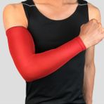 Bonanza Int 2 Adet Nefes Alabilir Uv Korumalı Kol Dirsek Pedleri Spor Koşu Basketbol Voleybol Bisiklet Futbol Için Kolluklar (Yurt Dışından) - Kırmızı