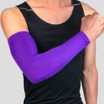 Bonanza Int 2 Adet Nefes Alabilir Uv Korumalı Kol Dirsek Pedleri Spor Koşu Basketbol Voleybol Bisiklet Futbol Için Kolluklar (Yurt Dışından) - XL - Mor
