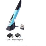 Bonanza Int Pc Dizüstü Bilgisayar Için Yaratıcı 2.4g Kablosuz Fare Kalemi (Yurt Dışından) - Mavi