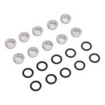 Bonbela 10 Adet Fren Ana Silindir Gözetleme Camı O Ring Ile Motosiklet Fren Ana Silindir Penceresi Motosiklet ATV Için (12MM)