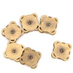 Bonbela 10 adet/set metal mıknatıslı toka çıtçıt düğmeler kendin yap kıyafet çantası aksesuarı (18,5 mm büyüklüğünde, elde dikilmiş bronz manyetik toka)