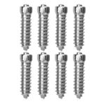 Bonbela 50 Adet Kar Anti Patinaj Lastik Çiviler Vidalar M6x6mm Kar Lastiği Sivri Araba Yarışı Forklift Motosiklet Off Road Araç
