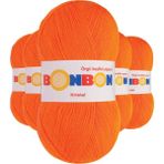 Bonbon 98215 Turuncu 5 Adet Kristal El Örgü Lif İpi