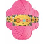 Bonbon 98230 Pembe 5 Adet Lüks Patik İpi Yünü