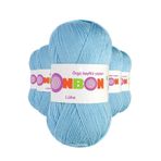 Bonbon 98231 Mavi 5 Adet Lüks Patik İpi Yünü