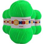 Bonbon 98395 Fıstık Yeşili 5 Adet Kristal El Örgü Lif İpi
