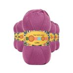 Bonbon 98402 Mor 5 Adet Lüks Patik İpi Yünü