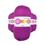 Bonbon 98675 Koyu Pembe 5 Adet Lüks Patik İpi Yünü