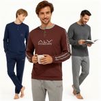 Bonbon Erkek Pamuklu 3 Adet 2'li Pijama Takımı BB2233