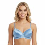Bonbon Kadın Saten Balenli Mavi Renk Sütyen BB2081