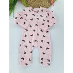 Bonboner Kids Kız Bebek Uyku Tulumu Pembe Renk Kelebek Baskılı - 3 Ay - 50P-Pembe