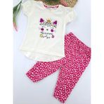 Bonboner Kids Kız Çocuk Tayt Tişort Ikili Takım Kedicik ve Tavşan Baskılı Tarz Tişort Leopar Pembe Mavi Renkler - 01P-Pembe - 4 - 5 Yaş
