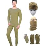 Bonbonetti Asker Kolisi Askeri Termal Içlik Takımı Polar Bere Boyunluk Eldiven Çorap Seti Asker Malzemeleri - 2XL - Haki