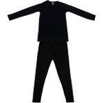 Bonbonetti Chocolate Baby&Kids Unisex Çocuk Siyah Termal Alt Üst Takım D135-D136 - 8 - 10 Yaş