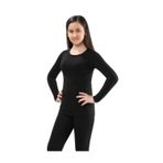 Bonbonetti Chocolate Baby&Kids Unisex Çocuk Uzun Kollu Atlet Termal Siyah 3
