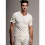 Bonbonetti Erkek Kısa Kollu Yün Içlik(Gerçek Doğal Termaldir) - XL - Krem