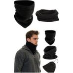 Bonbonetti Polar Termal Boyunluk ve Bere Çift Fonksiyonlu Klipsli Bere - Siyah - Standart