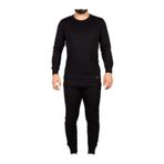 Bonbonetti Unisex Siyah Alt Üst Takım Termal Içlik Bere Hediyeli