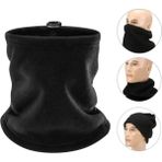 Bonbonetti Unisex Termal Polar Boyunluk Bere Motorcu Kayak Avcı - Standart - Siyah