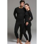Bonbonetti Yetişkin Termal Içlik Takım Kayak Doğa Sporları - 2XL - Siyah