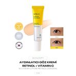 BONCEPT Retinol ve C Vitamini İçeren Aydınlık Görünüm Sağlayan Conceal Göz Kremi Vita C Eye Cream
