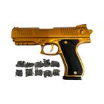 Boncuk Atan Tabanca Gold + 10 Paket Boncuk Gold