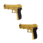 Boncuk Tabanca Gold Glock Colt Eagle 2 Adet 600 Boncuk Mermi