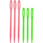 Boncukcu Abla Plastik Yün Iğnesi (6 Adet ) 3 Büyük Boy 3 Küçük
