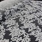 Boncuklu 14 Metre Dantel Kumaş ML1027