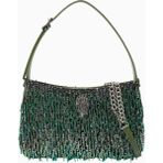 Bond Shoulder Bag Yeşil Pullu Deri Omuz Çantası