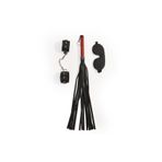 Bondage Black Leather Fetish Set 3 Parça Siyah Deri Fetiş Set Hediyeli